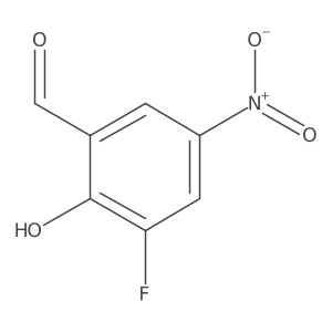3-Fluoro-2-hydroxy-5-nitrobenzaldehyde Structure