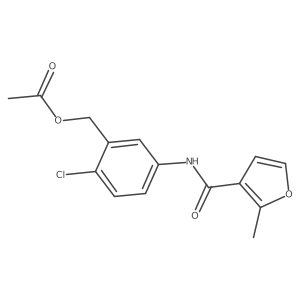 N-(3-acetoxymethyl-4-chlorophenyl)-2-methyl-3-furancarboxamide Structure