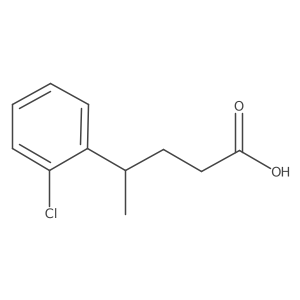 4-(2-Chlorophenyl)pentanoic acid Structure