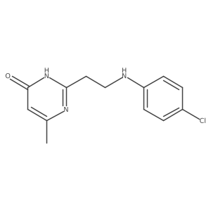 2-[2-[(4-Chlorophenyl)amino]ethyl]-6-methyl-4(3H)-pyrimidinone Structure