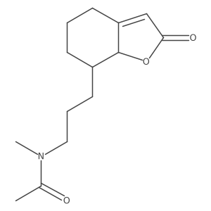 N-[3-(2,4,5,6,7,7a-Hexahydro-2-oxo-7-benzofuranyl)propyl]-N-methylacetamide结构式