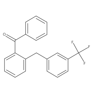 Phenyl[2-[[3-(trifluoromethyl)phenyl]methyl]phenyl]methanone结构式