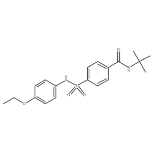 N-(1,1-Dimethylethyl)-4-[[(4-ethoxyphenyl)amino]sulfonyl]benzamide Structure