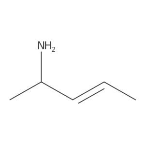 Pent-3-en-2-amine Structure