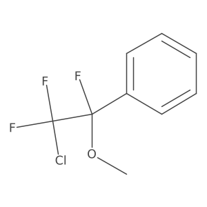 (2-Chloro-1,2,2-trifluoro-1-methoxyethyl)benzene结构式