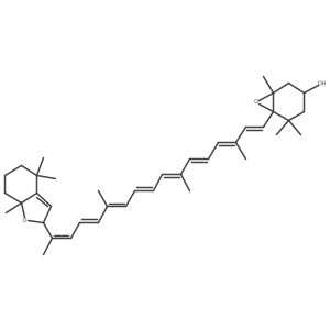 5,6:5a(2),8a(2)-Diepoxy-5,5a(2),6,8a(2)-tetrahydro-beta,beta-caroten-3-ol Structure