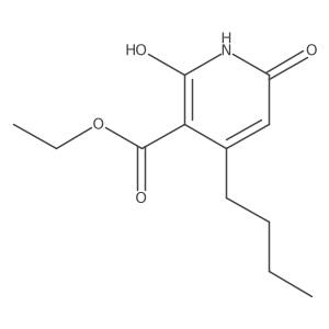 Ethyl 4-butyl-1,2-dihydro-6-hydroxy-2-oxo-3-pyridinecarboxylate Structure