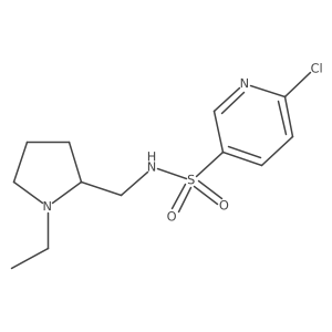6-Chloro-n-[(1-ethylpyrrolidin-2-yl)methyl]pyridine-3-sulfonamide Structure