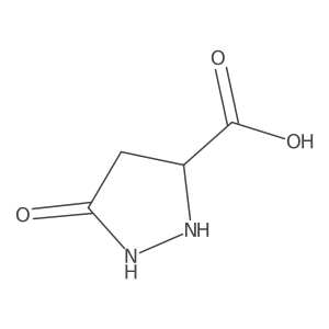 5-Oxopyrazolidine-3-carboxylic acid结构式