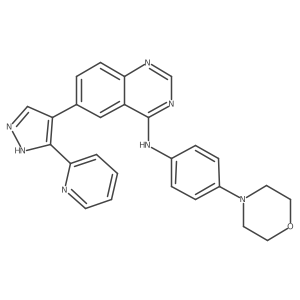 (4-Morpholin-4-yl-phenyl)-[6-(3-pyridin-2-yl-1h-pyrazol-4-yl)-quinazolin-4-yl]-amine Structure