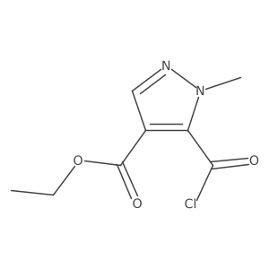 Ethyl 5-(chlorocarbonyl)-1-methyl-1H-pyrazole-4-carboxylate结构式