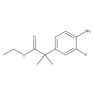 Ethyl 2-(4-amino-3-fluorophenyl)-2-methylpropanoate Structure