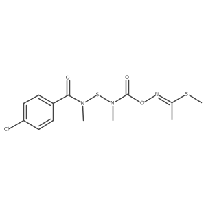 N(N-ME(4-Clph)carbamylthio)methomyl Structure