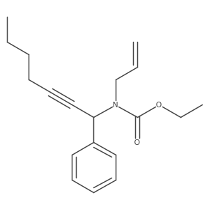 Carbamic acid, (1-phenyl-2-heptynyl)-2-propenyl-, ethyl ester结构式