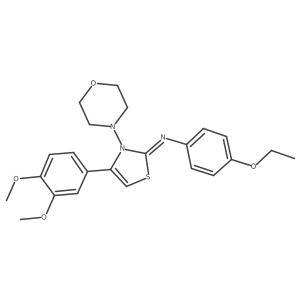 (Z)-N-(4-(3,4-dimethoxyphenyl)-3-morpholinothiazol-2(3H)-ylidene)-4-ethoxyaniline Structure