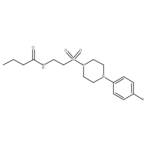 N-(2-((4-(4-fluorophenyl)piperazin-1-yl)sulfonyl)ethyl)butyramide Structure