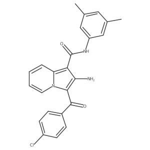 2-amino-3-(4-chlorobenzoyl)-N-(3,5-dimethylphenyl)indolizine-1-carboxamide Structure