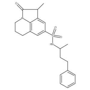 1-methyl-2-oxo-N-(4-phenylbutan-2-yl)-2,4,5,6-tetrahydro-1H-pyrrolo[3,2,1-ij]quinoline-8-sulfonamide结构式
