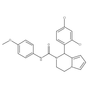 1-(2,4-dichlorophenyl)-N-(4-methoxyphenyl)-3,4-dihydropyrrolo[1,2-a]pyrazine-2(1H)-carboxamide Structure
