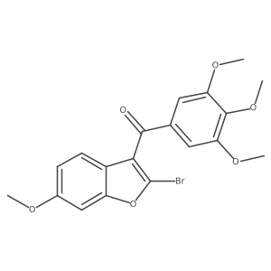 2-Bromo-3-(3,4,5-trimethoxybenzoyl)-6-methoxybenzofuran Structure