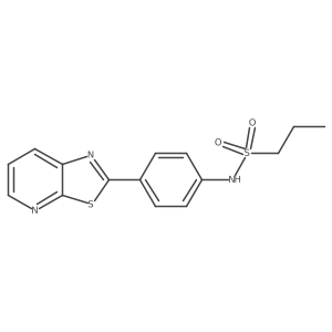 N-(4-(thiazolo[5,4-b]pyridin-2-yl)phenyl)propane-1-sulfonamide Structure