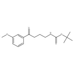 tert-butyl N-[4-(3-methoxyphenyl)-4-oxobutyl]carbamate Structure