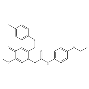 N-(4-ethoxyphenyl)-2-(2-(((4-fluorophenyl)thio)methyl)-5-methoxy-4-oxopyridin-1(4H)-yl)acetamide Structure