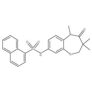 N-(3,3,5-trimethyl-4-oxo-2,3,4,5-tetrahydrobenzo[b][1,4]oxazepin-8-yl)naphthalene-1-sulfonamide Structure