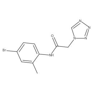 n-(4-Bromo-2-methylphenyl)-2-(1h-tetrazol-1-yl)acetamide结构式