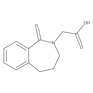 1,3,4,5-Tetrahydro-1-oxo-2H-2-benzazepine-2-acetic acid Structure