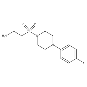 (2-([4-(4-Fluorophenyl)piperazin-1-YL]sulfonyl)ethyl)amine结构式
