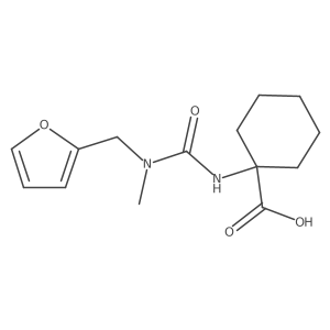 1-(3-(Furan-2-ylmethyl)-3-methylureido)cyclohexane-1-carboxylic acid Structure