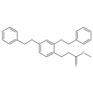 Methyl 3-(2,4-bis(benzyloxy)phenyl)propanoate结构式