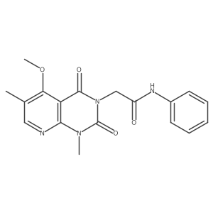2-(5-methoxy-1,6-dimethyl-2,4-dioxo-1,2-dihydropyrido[2,3-d]pyrimidin-3(4H)-yl)-N-phenylacetamide Structure