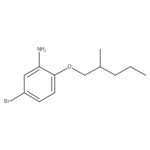 5-Bromo-2-[(2-methylpentyl)oxy]aniline结构式