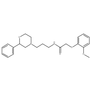 2-(2-methoxyphenoxy)-N-(3-(2-phenylmorpholino)propyl)acetamide Structure