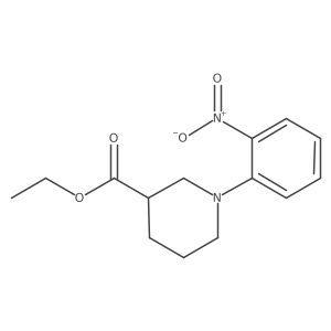 Ethyl 1-(2-nitrophenyl)piperidine-3-carboxylate Structure