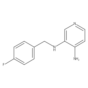 N3-[(4-Fluorophenyl)methyl]-3,4-pyridinediamine结构式