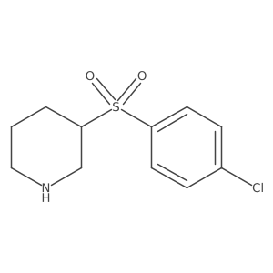 3-[(4-Chlorophenyl)sulfonyl]piperidine Structure