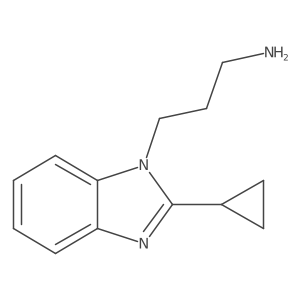 [3-(2-Cyclopropyl-1H-benzimidazol-1-YL)propyl]amine Structure