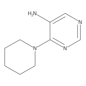 4-(1-Piperidinyl)-5-pyrimidinamine Structure