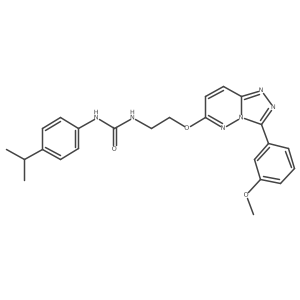 1-(4-Isopropylphenyl)-3-(2-((3-(3-methoxyphenyl)-[1,2,4]triazolo[4,3-b]pyridazin-6-yl)oxy)ethyl)urea结构式