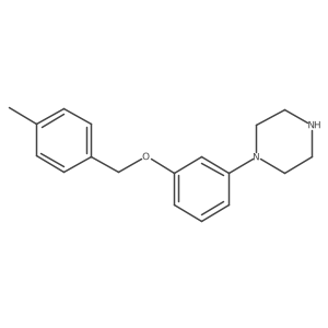 1-{3-[(4-Methylphenyl)methoxy]phenyl}piperazine Structure