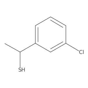 1-(3-Chlorophenyl)ethane-1-thiol结构式