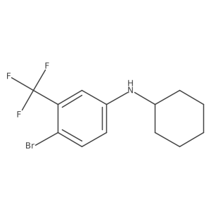 4-bromo-N-cyclohexyl-3-(trifluoromethyl)aniline Structure