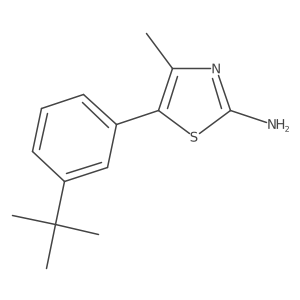 5-(3-Tert-butylphenyl)-4-methyl-1,3-thiazol-2-amine Structure