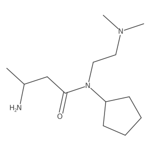 3-amino-N-cyclopentyl-N-[2-(dimethylamino)ethyl]butanamide Structure
