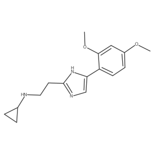 N-Cyclopropyl-5-(2,4-dimethoxyphenyl)-1H-imidazole-2-ethanamine结构式