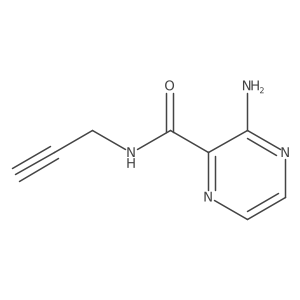 3-amino-N-(prop-2-yn-1-yl)pyrazine-2-carboxamide结构式