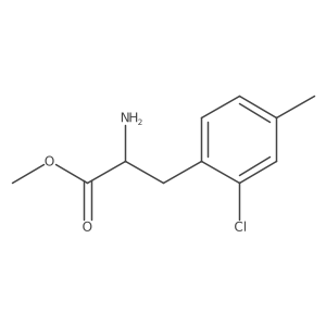 Methyl (R)-2-amino-3-(2-chloro-4-methylphenyl)propanoate结构式